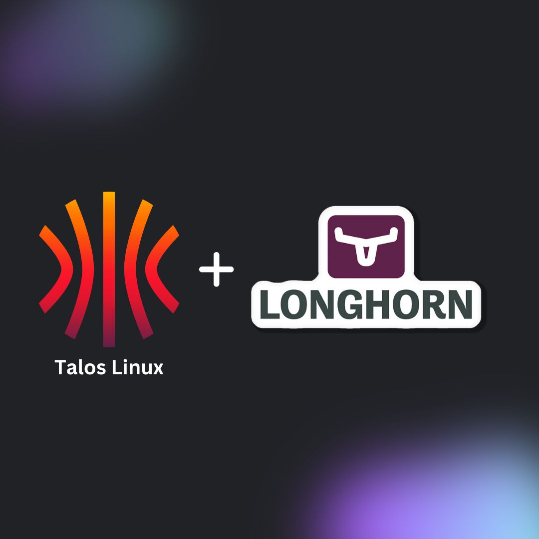 Talos Linux and Longhorn Logos